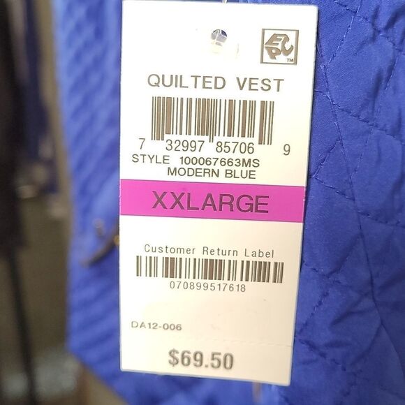 Charter Club Quilted Stand-Collar Vest Sz XXL - Picture 7 of 7